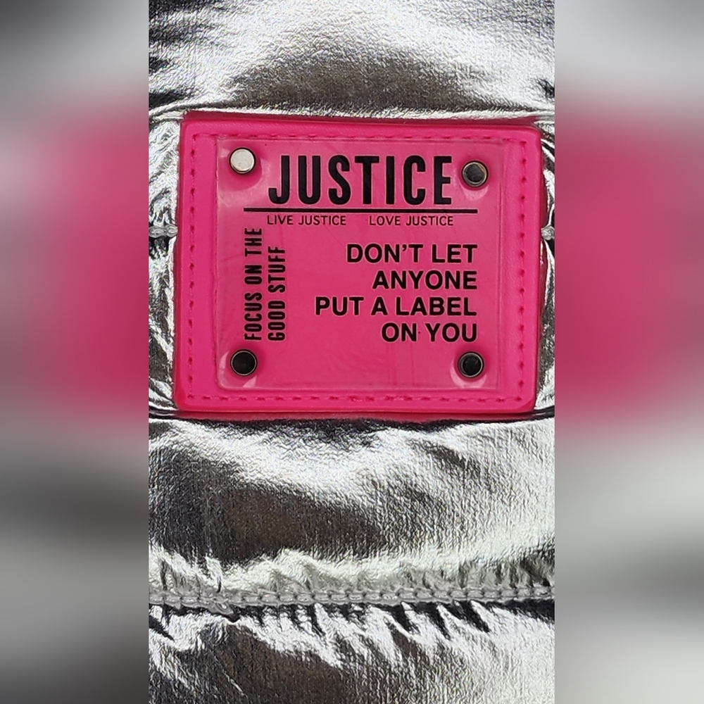 Justice Silver Tote Bag - Picture 2 of 10